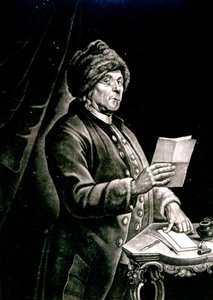 Porträtt av Benjamin Franklin, 1777 (litografi) (svart foto) av Charles Nicolas II Cochin