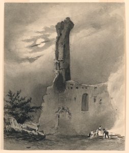 Ruinerna av ett medeltida slott