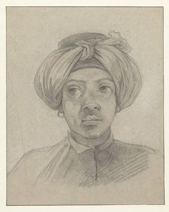 Huvudstudie av en mamluk av Charles Parrocel