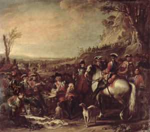 Dragoner till häst från kungens hushåll, 1737