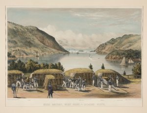 Siege Battery, West Point - Ser norrut av Charles Parsons