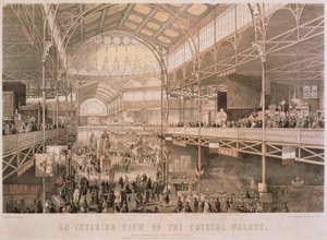 Interiören av New York Crystal Palace, pub. av Endicott & Co., New York, 1855 av Charles Parsons
