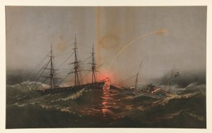U.S. Fregate Sabine, räddar en bataljon av amerikanska marinsoldater från transportguvernören av Charles Parsons