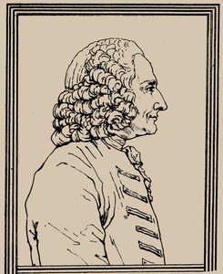 Porträtt av kompositören Jean-Philippe Rameau 1683-1764, ca. 1800.