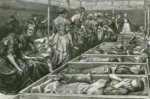 Ett skyddsrum för kvinnor från Frälsningsarmén i Whitechapel