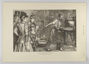 Glödgningsugn vid Tower Hill, från The Graphic, 1895