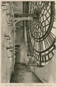 Bakom urtavlan, Big Ben och klocktornet, Westminster Palace