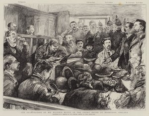 Undersökningen av Wilfrid Blunt i Court House i Woodford, Irland av Charles Paul Renouard