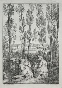 Picknicken. av Charles Philibert Lasteyrie du Saillant