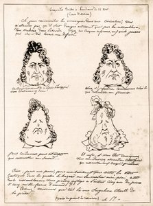 Croquades gjorda vid utfrågningen den 14 november - tecknad Louis Philippe i päron av Charles Philipon (1800-1862) - 1832 - (Louis-Philippe förvandlas gradvis till ett päron)