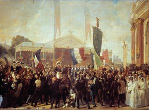 Prinspresident Louis Napoleon Bonapartes (1808-1873) triumferande inträde i Paris 17 oktober