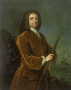 Amiral Edward Vernon (1684-1757), mitten av 1730-talet (olja på duk)