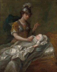 Princess Augusta as a Baby, med Britannia