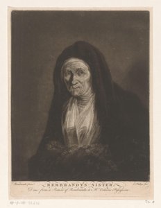 Porträtt av en okänd gammal kvinna Rembrandts - syster (titel på objekt)