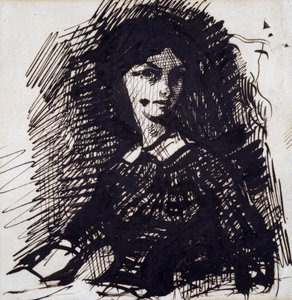 Porträtt av Jeanne Duval, mitten av 1800-talet