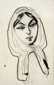 Porträtt av Jeanne Duval, mitten av 1800-talet