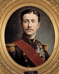 Porträtt av prins kejserlige Eugene Louis Napoleon (1856 - 1879), son till Napoleon III. Målning av Charles Porion (1800-talet) av Charles Porion