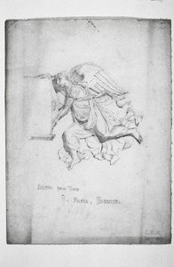 Ängel från Tomb, Badia, Florens, 1891 av Charles Rennie Mackintosh