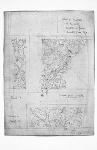 Ängel, väggdetalj, 1891 (Blyerts- och akvarelltvätt på papper) av Charles Rennie Mackintosh