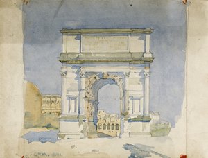 Titusbågen, Rom, 1891 av Charles Rennie Mackintosh