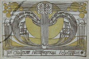 Conversazione Programme, från Glasgow Architectural Association av Charles Rennie Mackintosh