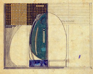 Design för W.J. Bassett-Lowke, 1916 av Charles Rennie Mackintosh
