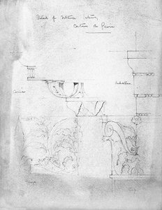 Detaljer om Entrance Gateway, Certosa di Pavia, 1891 av Charles Rennie Mackintosh