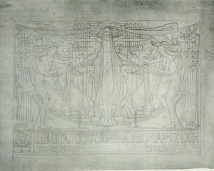 Diploma of Honour, Glasgow School of Art, 1893 (akvarelltryck på rispapper) av Charles Rennie Mackintosh