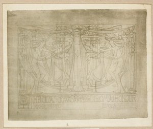 Diploma of Honour", designad för Glasgow School of Art Club, 1894-95 av Charles Rennie Mackintosh
