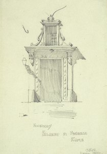 Dörröppning, Palazzo di Venezia, Rom av Charles Rennie Mackintosh