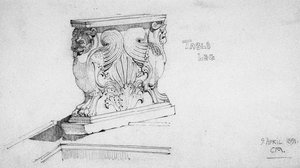 Bordsben, 1891 av Charles Rennie Mackintosh