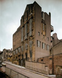 Utsikt över School of Fine Arts designad av arkitekten Charles Rennie Mackintosh (1868-1928) av Charles Rennie Mackintosh