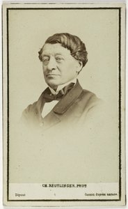 Porträtt av Laborde Léon, diplomat, arkeolog och curator vid Louvren, ca 1860-90 (foto)