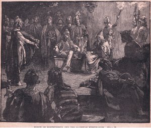 Edwin av Northumbria och de kristna missionärerna av Charles Ricketts