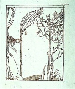 Illustration för "Sfinxen utan hemlighet" av Oscar Wilde, pub. av Elkin Mathews och John Lane