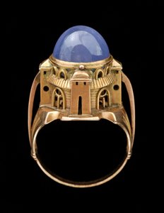 The Sabbatai Ring, 1904 (guld med en cabochon stjärna safir) av Charles Ricketts
