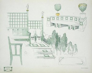 Detaljer om sittplatser och terrasser, från tidigt 1900-tal, från 