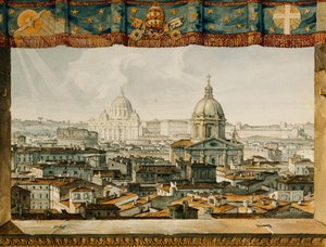 Rom från Trinita dei Monti, av Charles Robert Cockerell