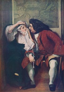 En scen från Tristram Shandy Uncle Toby and the Widow Wadman, 182930, c1915 av Charles Robert Leslie