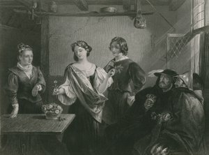 Florizel och Perdita, vintersaga av Charles Robert Leslie