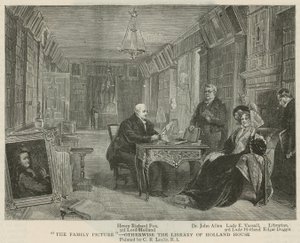 Familjebilden - biblioteket i Holland House