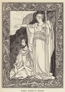 Athena visar sig för Odysseus