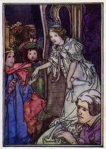 Askungen (färg litho) av Charles Robinson