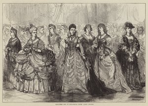 Prydnadsbal på Marlborough House, damkostymer