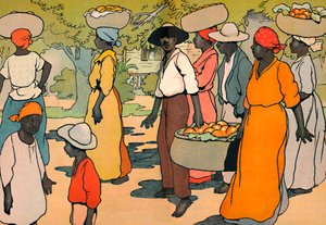 Går till marknaden, 1912 av Charles Robinson
