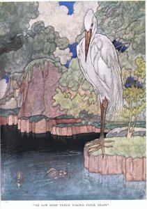 Han såg några Tench ta sina språng, 1930-talet av Charles Robinson