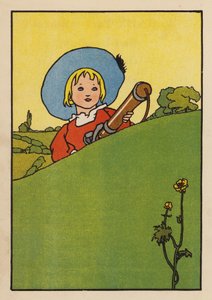 Illustration för Babes and Birds (färglitografi) av Charles Robinson