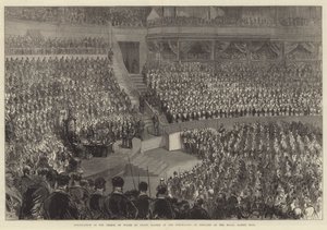 Installation av prinsen av Wales som stormästare för Englands frimurare i Royal Albert Hall