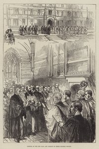 Invigning av den nya salen och biblioteket vid Keble College, Oxford av Sir John Charles Robinson