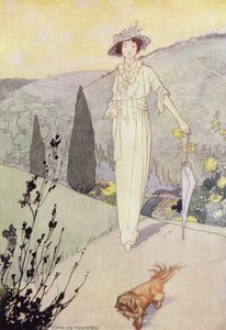 Our Sentimental Garden: The Mors (färg litho) av Charles Robinson